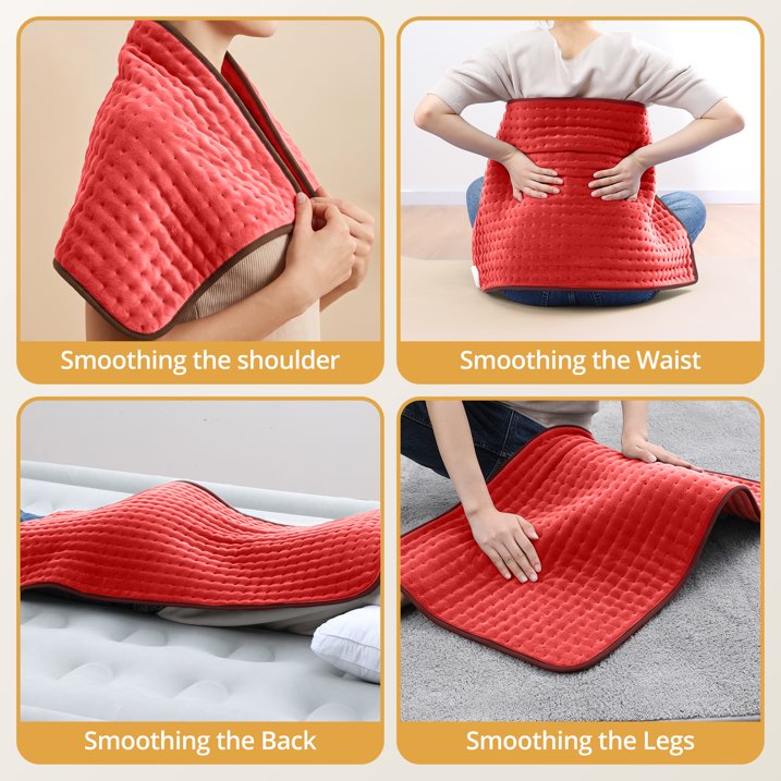 Sable Heating Pad, XXX-Large for Fast Relief with 6 Temperature Settings, 33" X 17", FSA Eligible, Auto Off, Moist & Dry Heat Therapy for Neck Back Shoulder Relief and Cramps