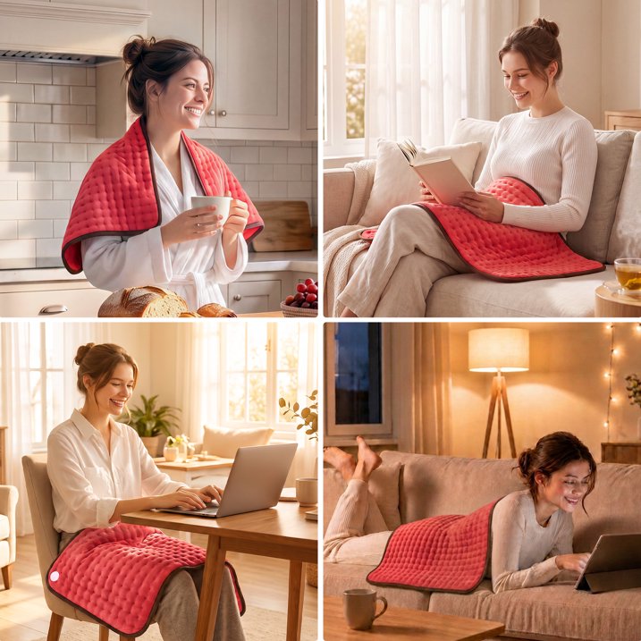 Sable Heating Pad, XXX-Large for Fast Relief with 6 Temperature Settings, 33" X 17", FSA Eligible, Auto Off, Moist & Dry Heat Therapy for Neck Back Shoulder Relief and Cramps