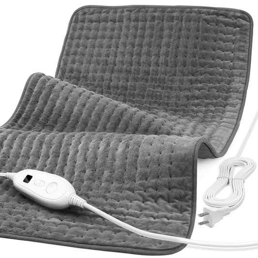 Sable Heating Pad for Back Fatigue Relief, 33" X 17" XXX-Large Heating Pads for Cramps,Electric Heating Pad XL with 6 Fast Heating Settings,Moist Dry Heat Options,Auto-Off,Machine Washable