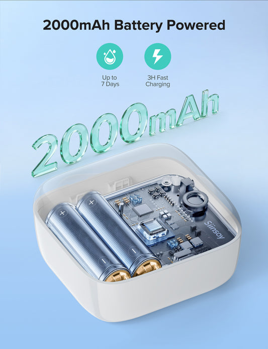 Ultrasonic Retainer Cleaner, Rechargeable Retainer Cleaner Machine, 50kHz Ultrasonic Cleaner for Night Guards, Mouth Guards, Dentures, Braces, Aligner, 170ML, 2 Modes