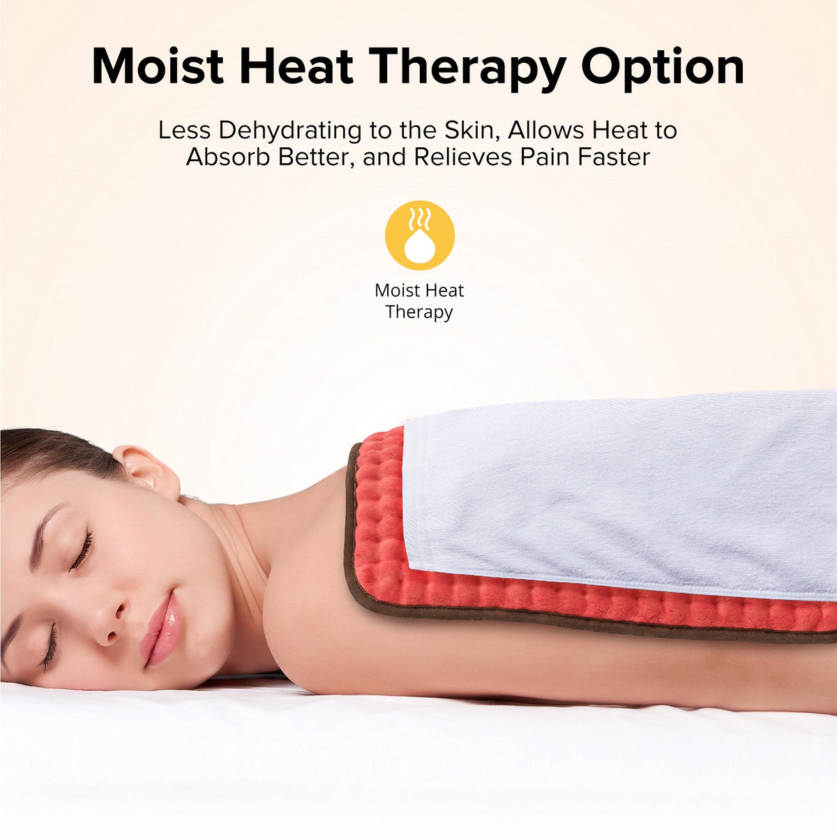 Sable Heating Pad, XXX-Large for Fast Relief with 6 Temperature Settings, 33" X 17", FSA Eligible, Auto Off, Moist & Dry Heat Therapy for Neck Back Shoulder Relief and Cramps