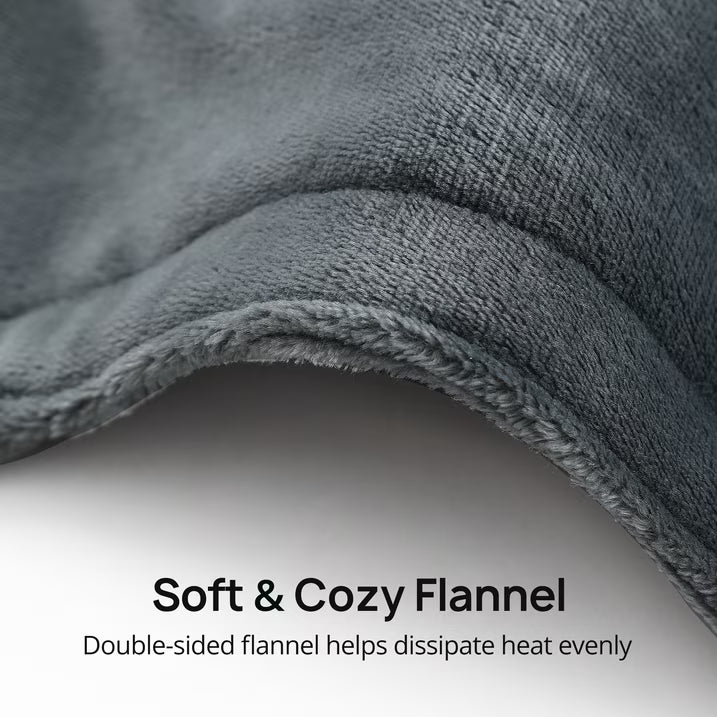 Heating Pad for Back Pain Relief, 24" x 29.5" Large Size Electric Heating Pad for Neck, Back, Shoulders with 3 Heat Levels, 6 Massage Settings, 2H Auto Shut-Off, Gray