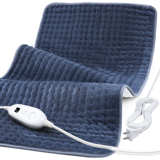 Heating Pad for Back Relief, Sable 33" X 17" XXX-Large Heating Pads for Cramps,Electric Heating Pad Xl with 6 Fast Heating Settings,Moist Dry Heat Options,Auto-Off,Machine Washable
