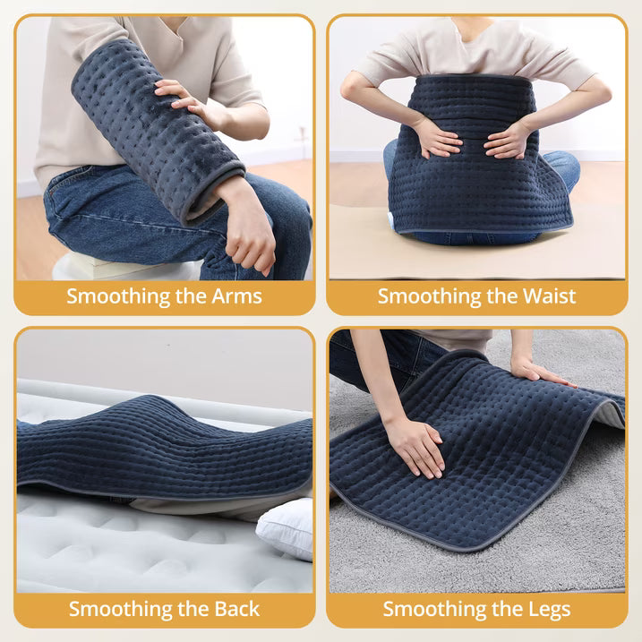 Heating Pad for Back Relief, Sable 33" X 17" XXX-Large Heating Pads for Cramps,Electric Heating Pad Xl with 6 Fast Heating Settings,Moist Dry Heat Options,Auto-Off,Machine Washable