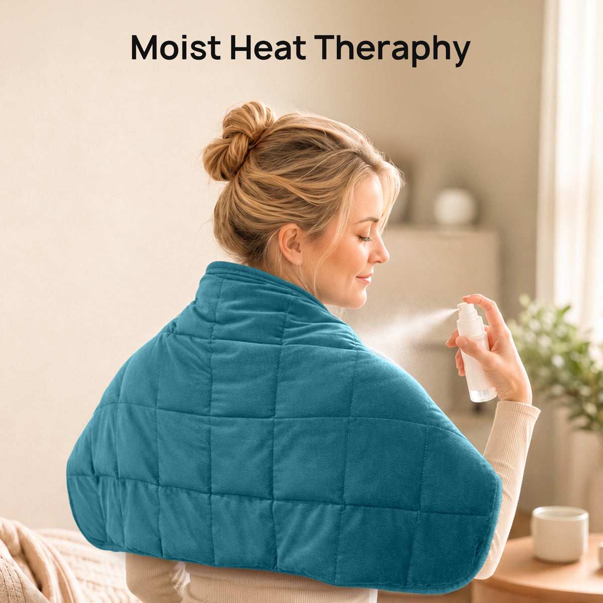 TaoTronics Heating Pad, Extra-Large Electric Weighted Heating Pad - 33''x 17" Weighted Heat Pad for Back Fatigue Relief 5LBS with 6 Heat Settings, 2H Auto Shut-Off, FSA Eligible